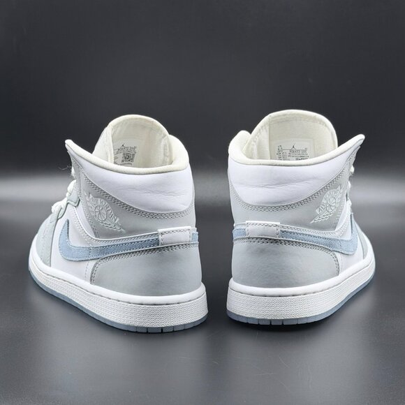 Wmns Air Jordan 1 Mid 'Wolf Grey Aluminum' - Picture 4 of 10